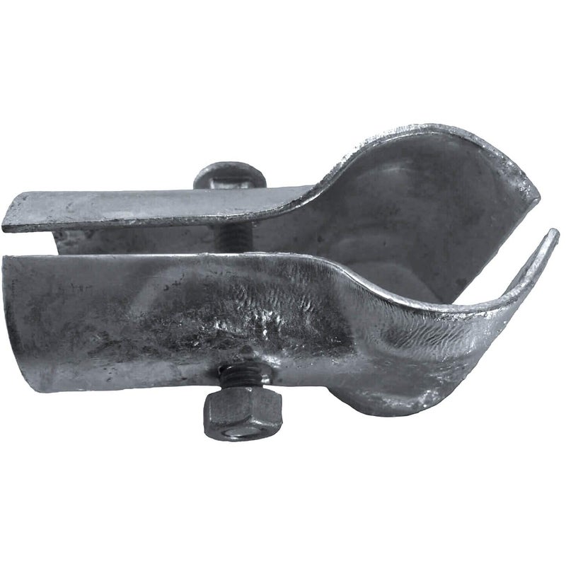Jake Sales - END CLAMP/PANEL T CLAMP: 1-3/8" Chain Link Fence Clamp (for t-ing into a pipe (1-3/8" x 1-3/8"). 4 CLAMPS - Image 1